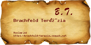 Brachfeld Terézia névjegykártya