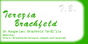 terezia brachfeld business card
